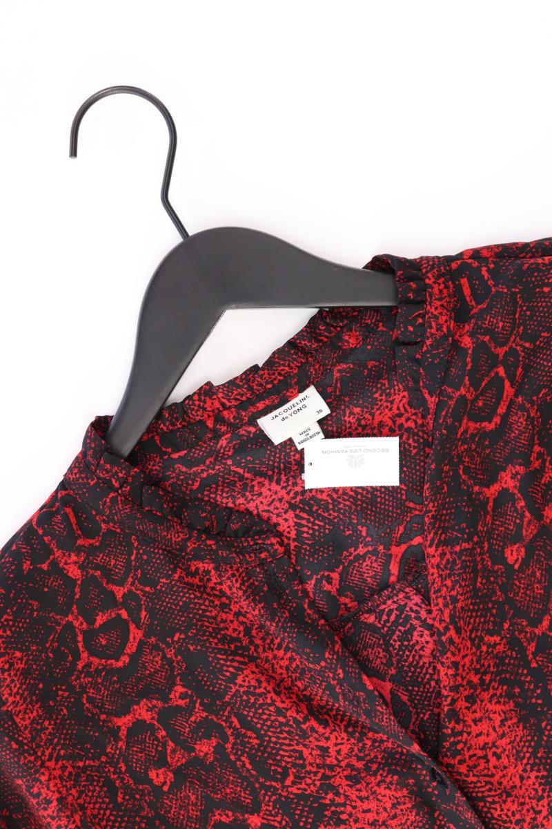 Jacqueline de Yong Langarmbluse Gr. 36 mit Tierdruck rot aus Polyester - Image 3