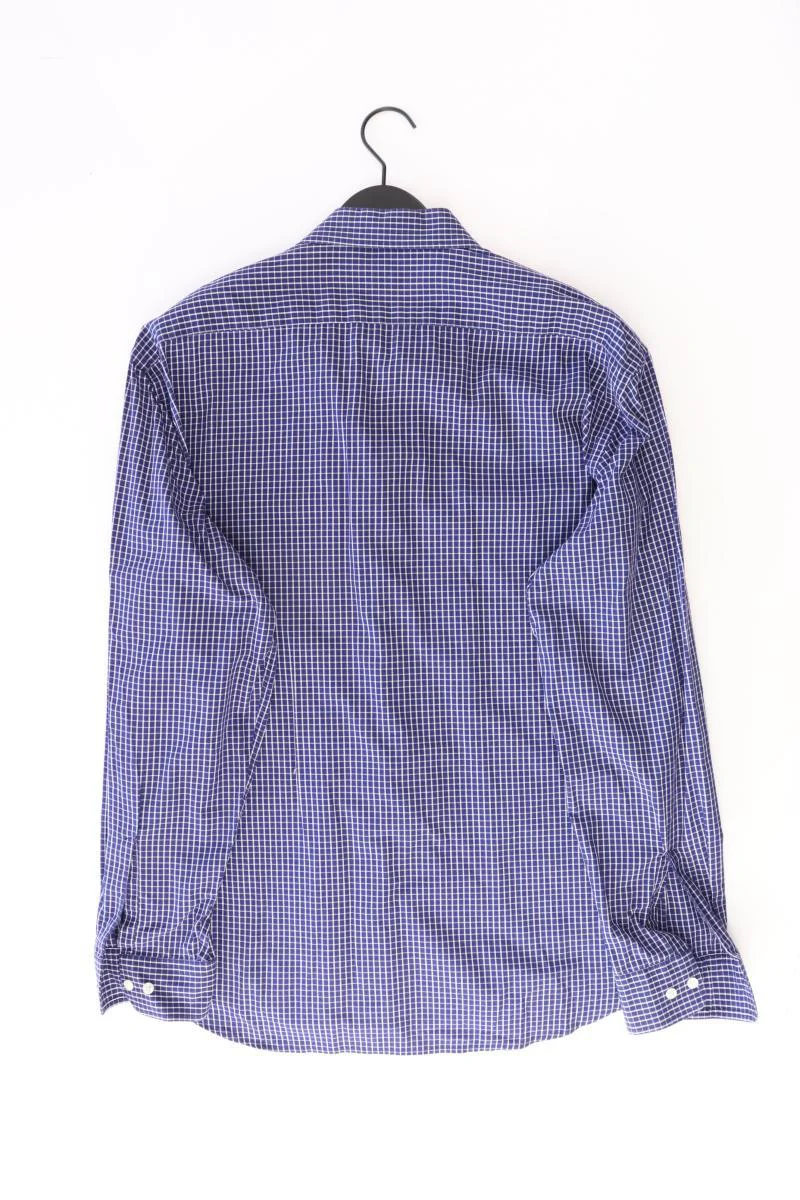 Mc Earl Karohemd für Herren Gr. Hemdgröße 44 kariert Langarm blau aus Baumwolle - Image 2