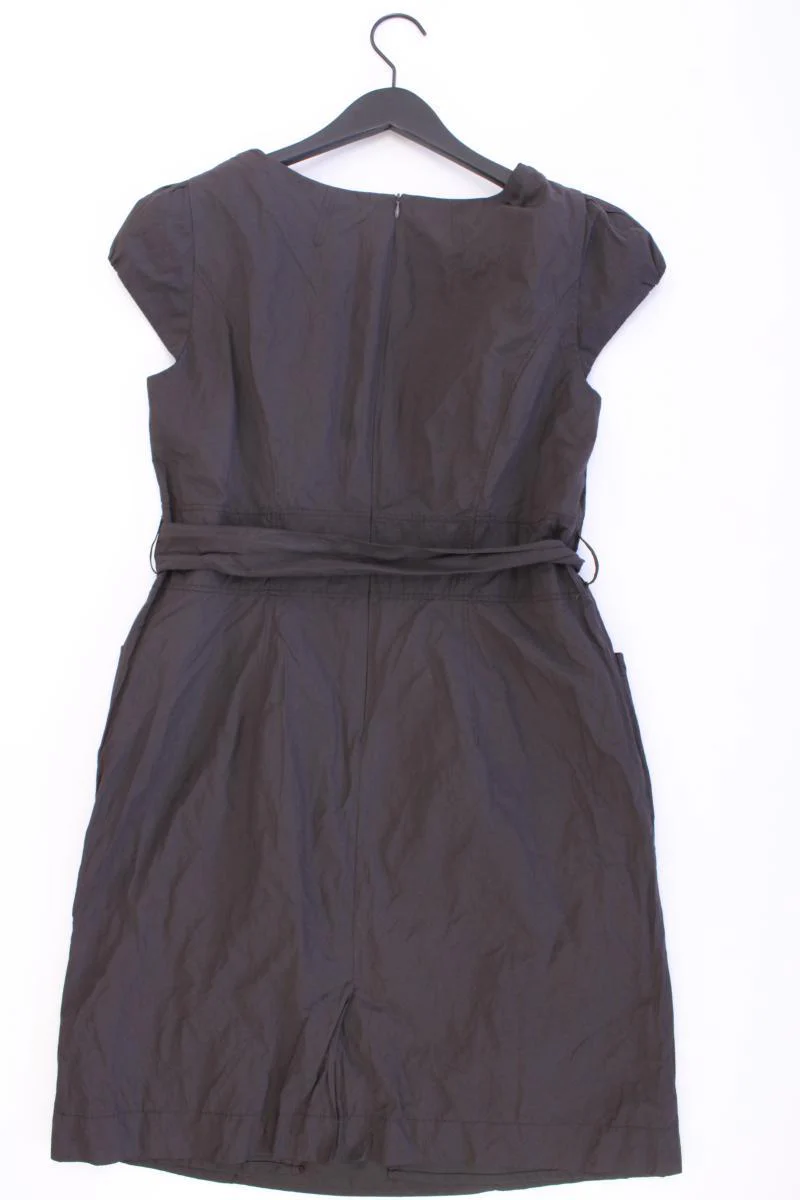 Taifun Kurzarmkleid Gr. 42 mit Gürtel braun - Image 3
