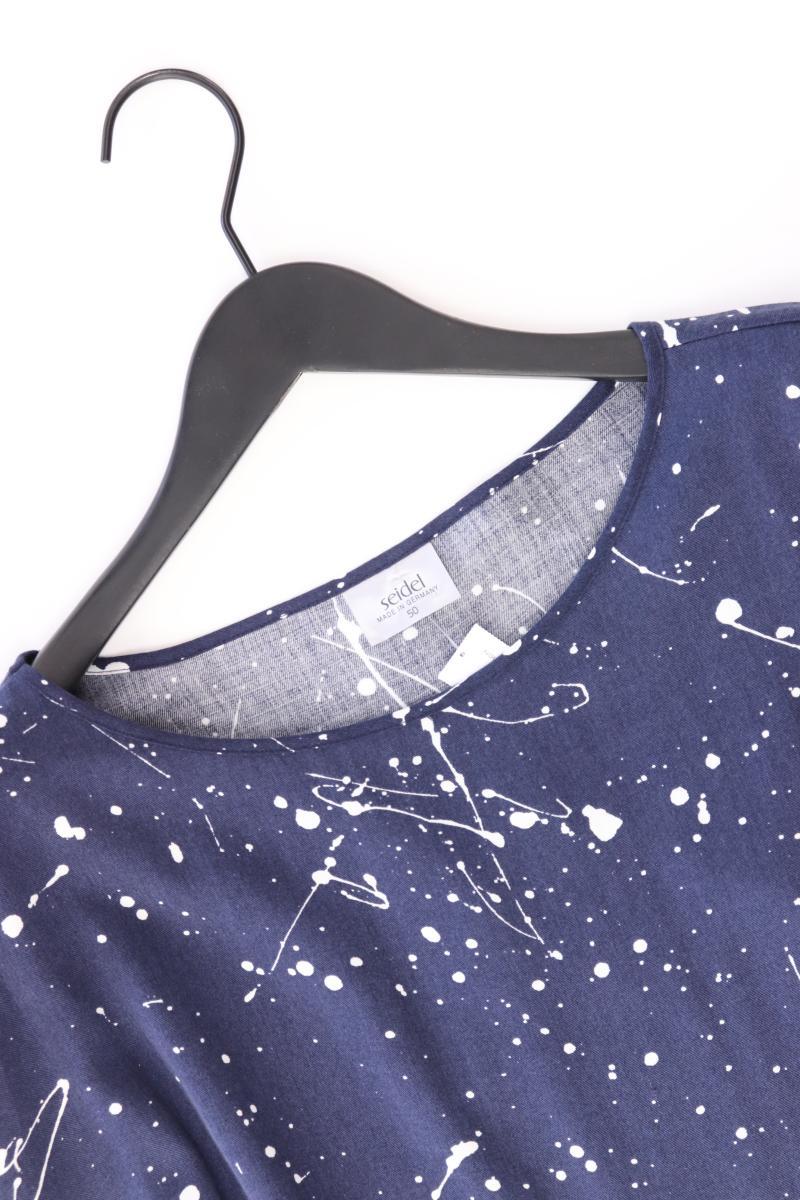 Seidel Kurzarmbluse Gr. 50 blau aus TENCEL - Image 3