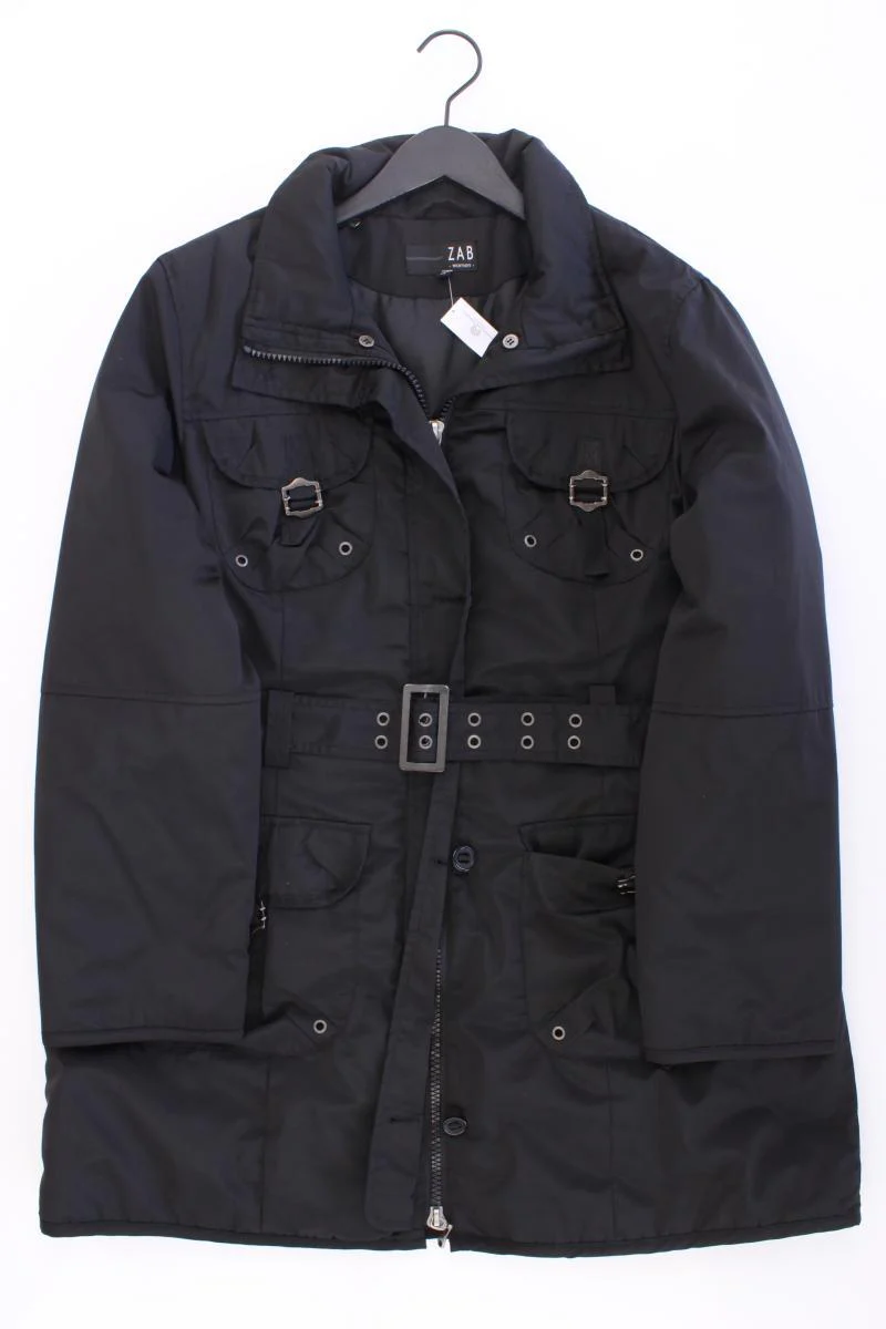 Zab Lange Jacke Gr. 46 schwarz aus Polyester