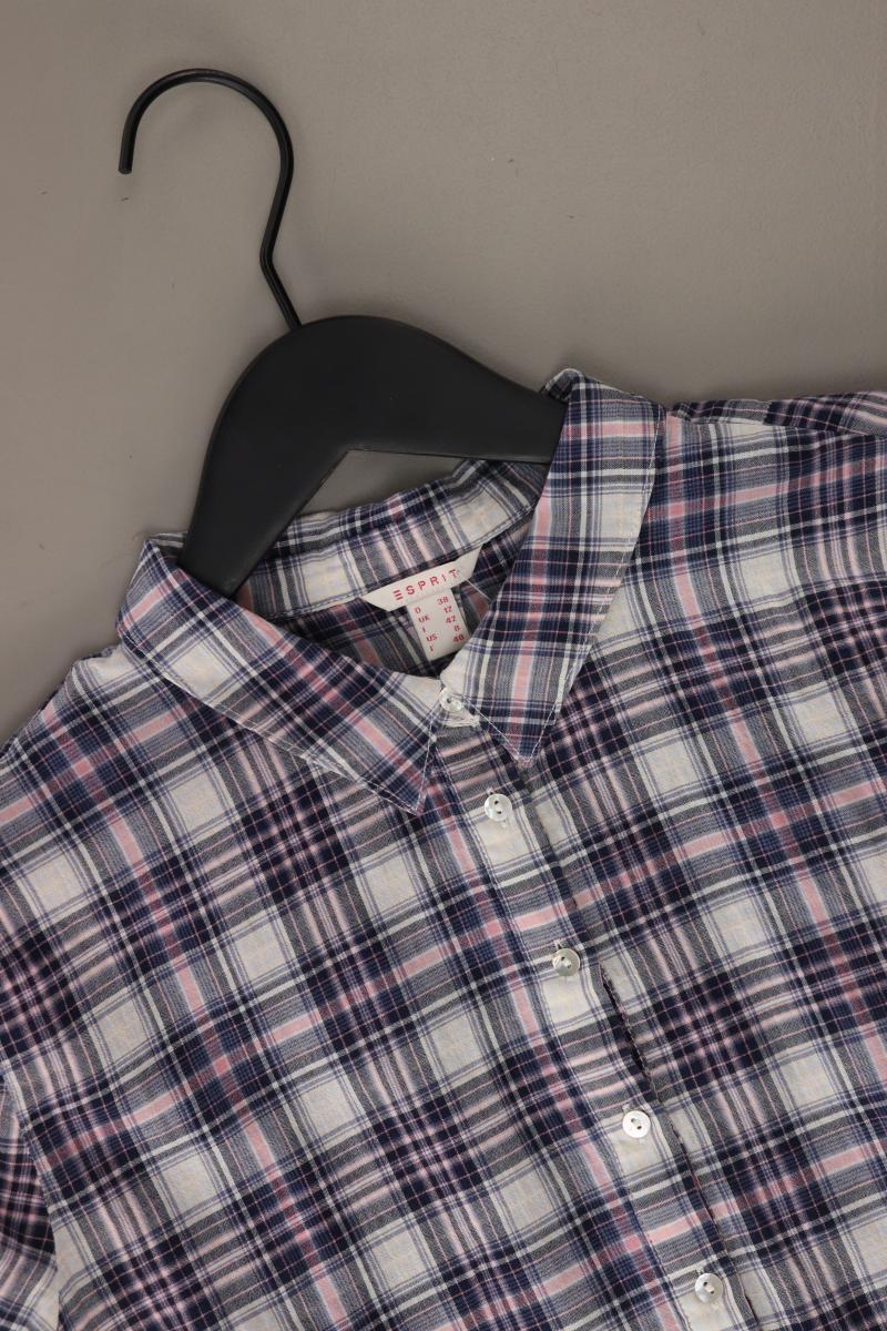 Esprit Karobluse Gr. 38 kariert 3/4 Ärmel lila aus Baumwolle - Image 3