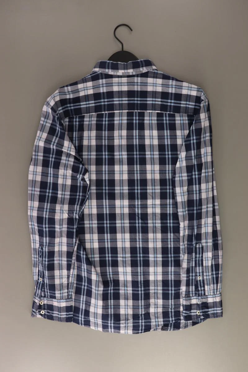 Tom Tailor Karohemd für Herren Gr. L kariert Langarm blau aus Baumwolle - Image 2