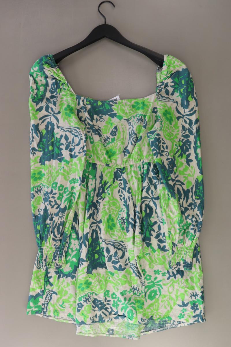 Threadbare Langarmkleid Gr. 40 mit Carmen-Ausschnitt grün aus Leinen - Image 2