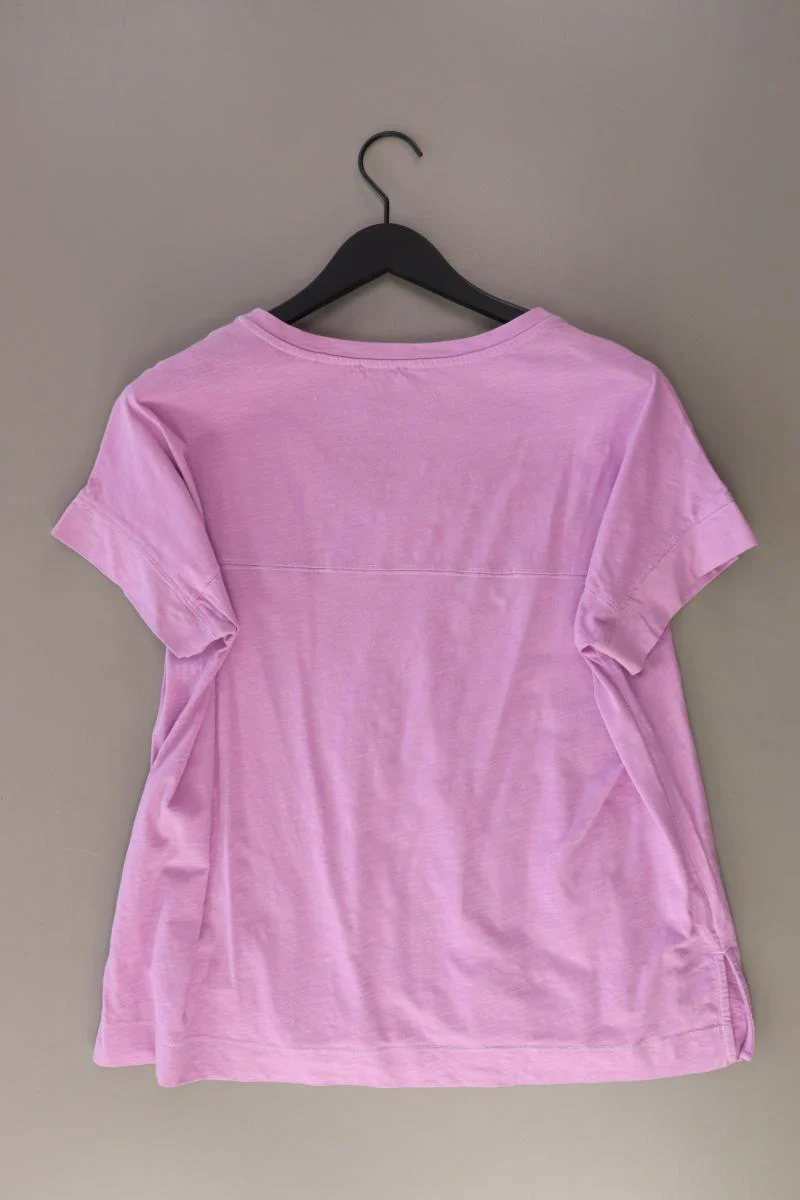 Esprit Shirt mit V-Ausschnitt Gr. XL Kurzarm lila aus Baumwolle - Image 2