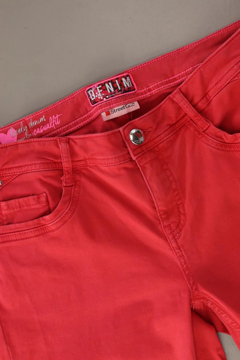 Street One Five-Pocket-Hose Gr. W31/L22 rot aus Baumwolle - Image 3