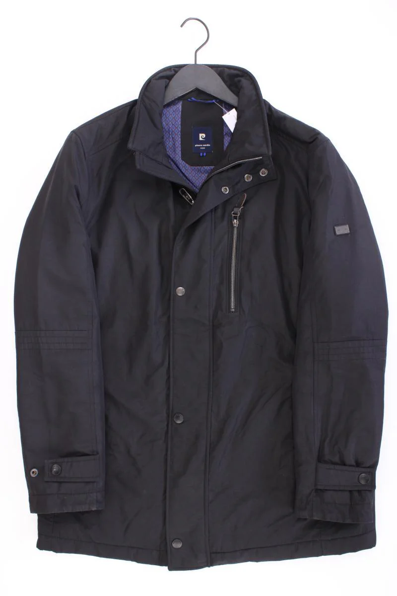 Pierre Cardin Lange Jacke für Herren Gr. 50 schwarz aus Polyester