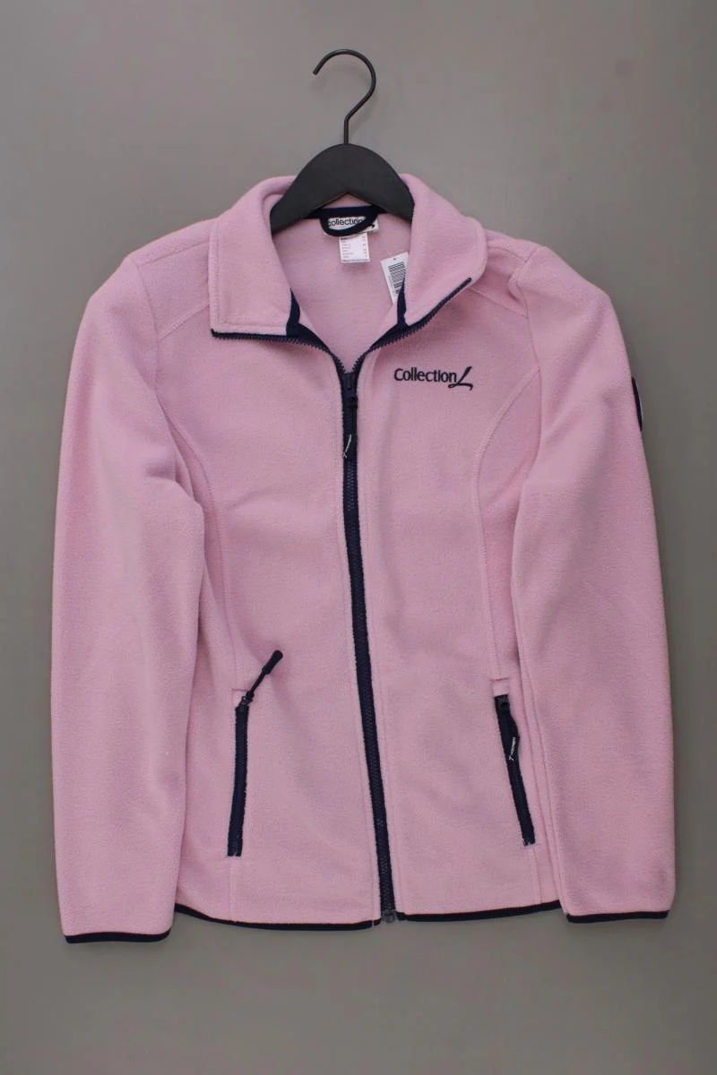 Collection L. Fleecejacke Gr. 38 Langarm rosa aus Polyester