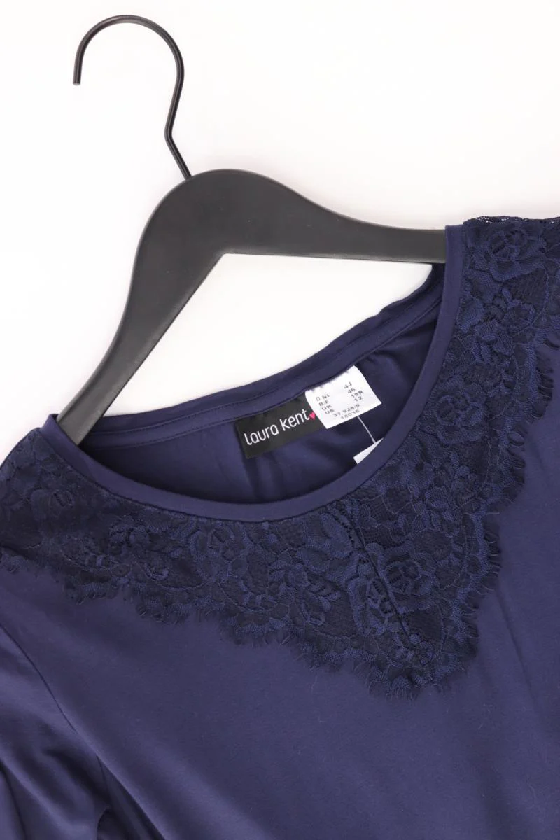 Laura Kent Longsleeve-Shirt Gr. 44 Langarm blau aus Viskose - Image 3