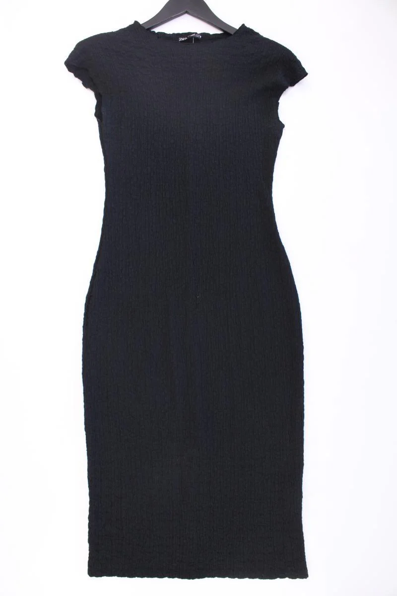 Zara Schlauchkleid Gr. M Kurzarm schwarz aus Polyester