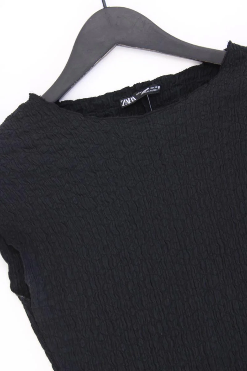 Zara Schlauchkleid Gr. M Kurzarm schwarz aus Polyester - Image 2