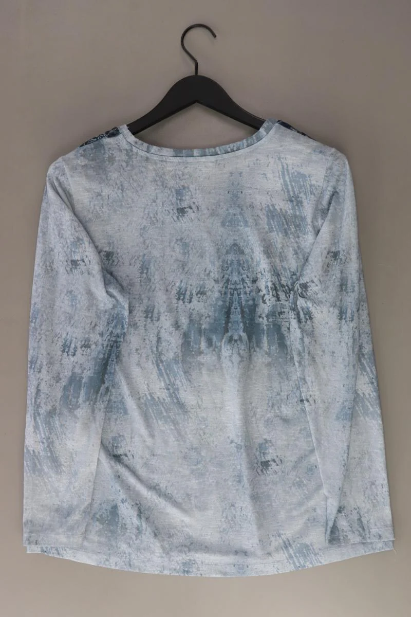 Gina Laura Printshirt Gr. 44/46 Langarm blau aus Polyester - Image 2