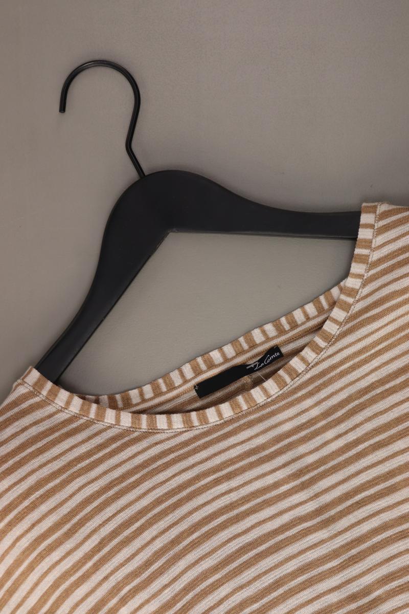 Le Comte Ringelshirt Gr. 46 gestreift Kurzarm braun aus Viskose - Image 3