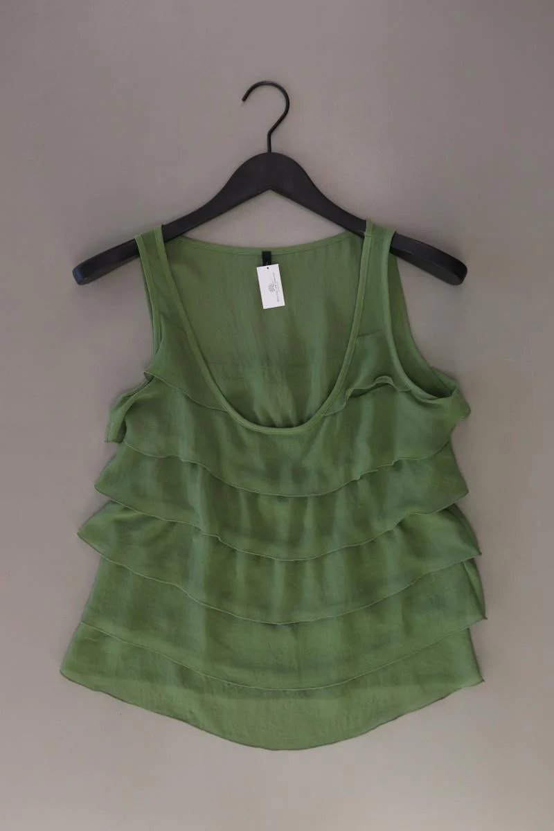 Benetton Regular Bluse Gr. S Träger grün aus Polyester