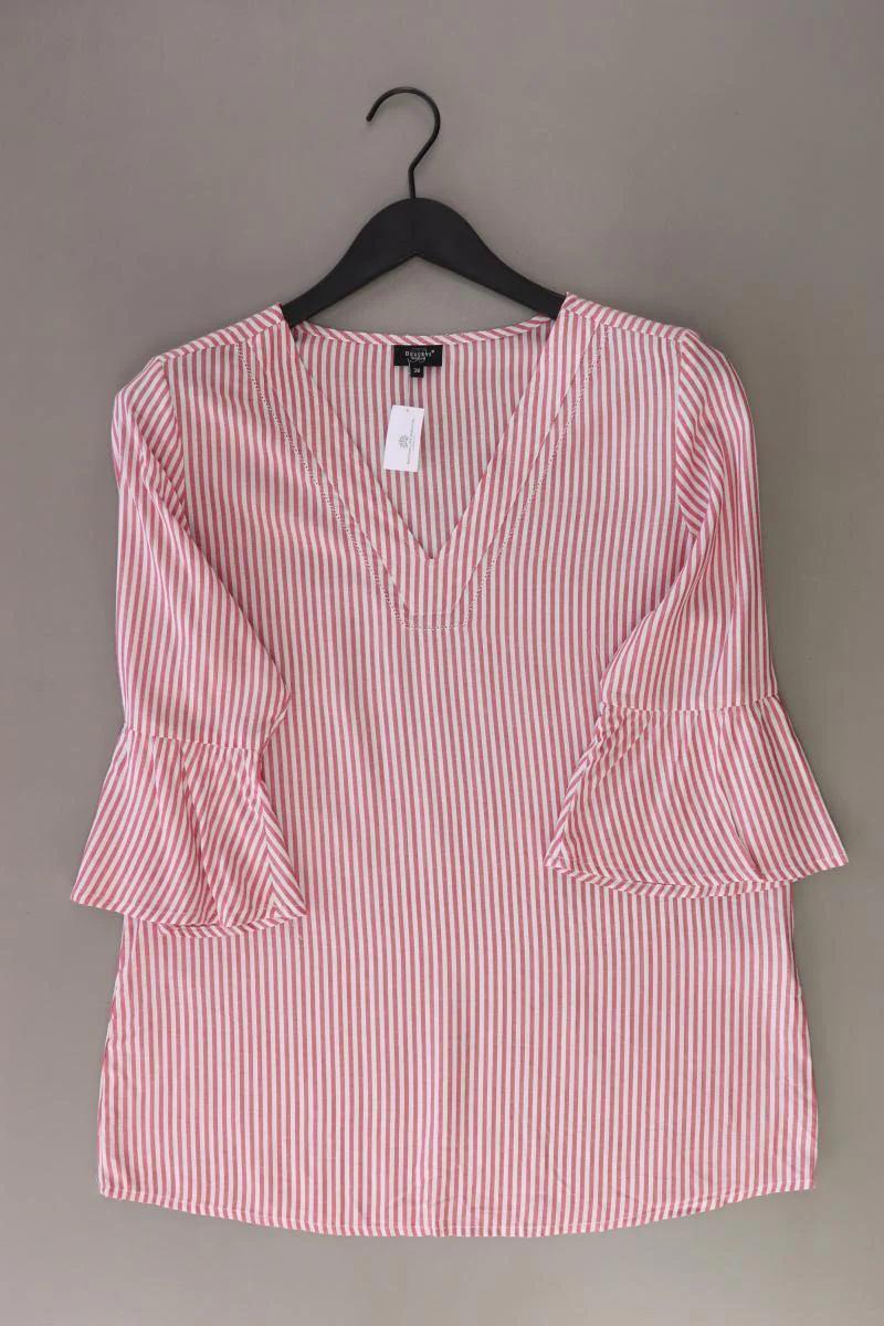 Bexleys Bluse Gr. 38 gestreift 3/4 Ärmel rot aus Baumwolle
