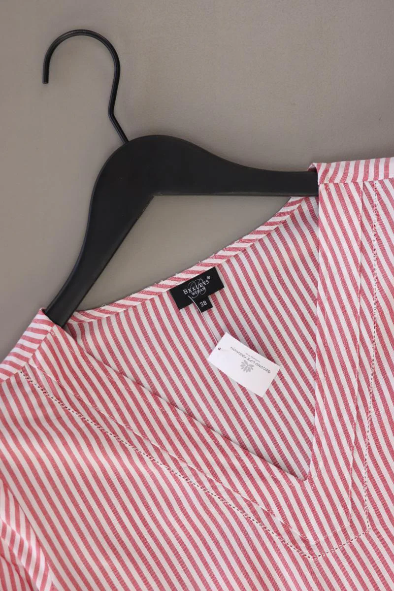 Bexleys Bluse Gr. 38 gestreift 3/4 Ärmel rot aus Baumwolle - Image 3
