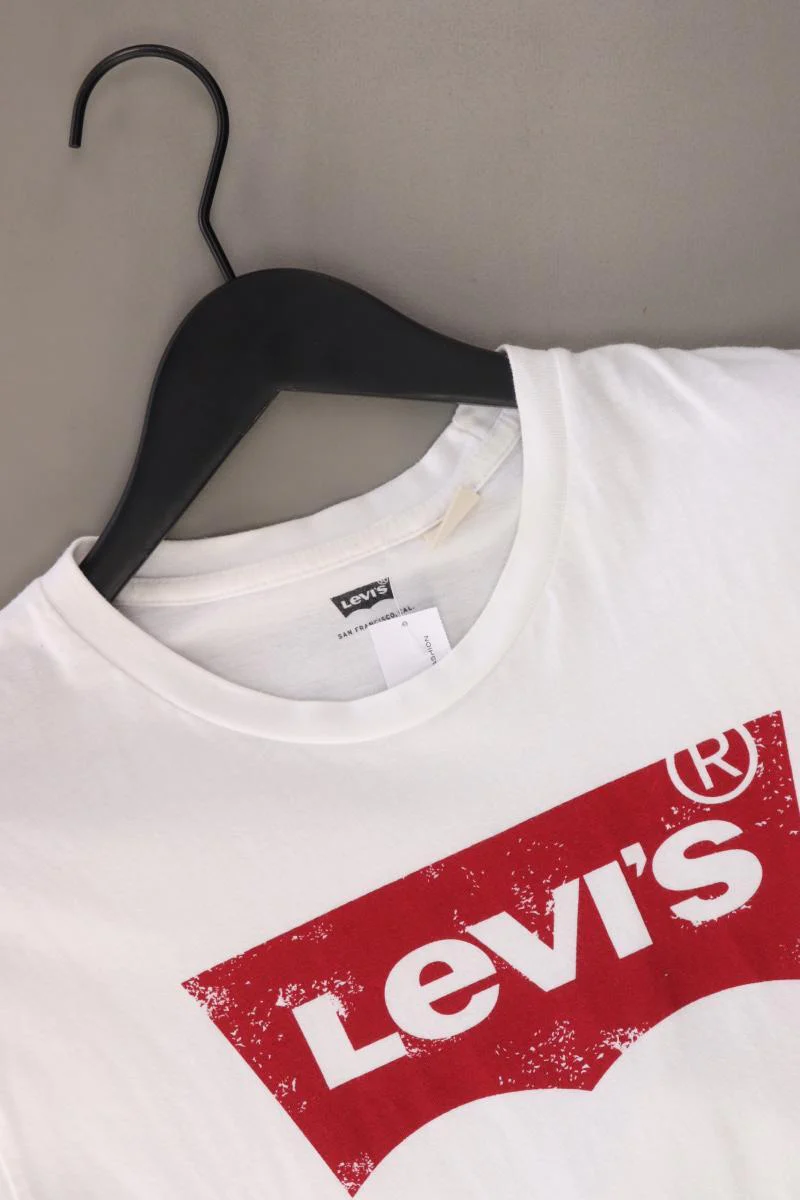 Levi's Printshirt für Herren Gr. M Kurzarm weiß aus Baumwolle - Image 3
