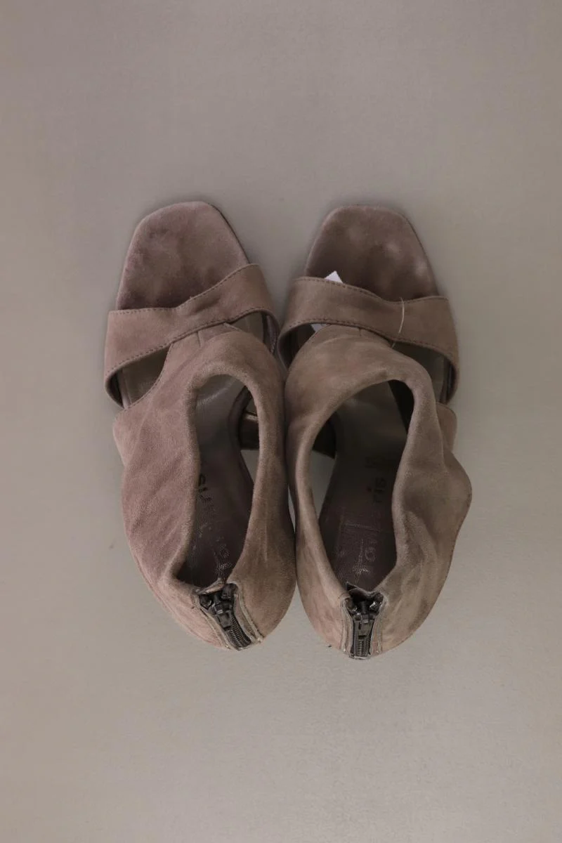 Tamaris Sandaletten Gr. 37 grau aus Leder - Image 3