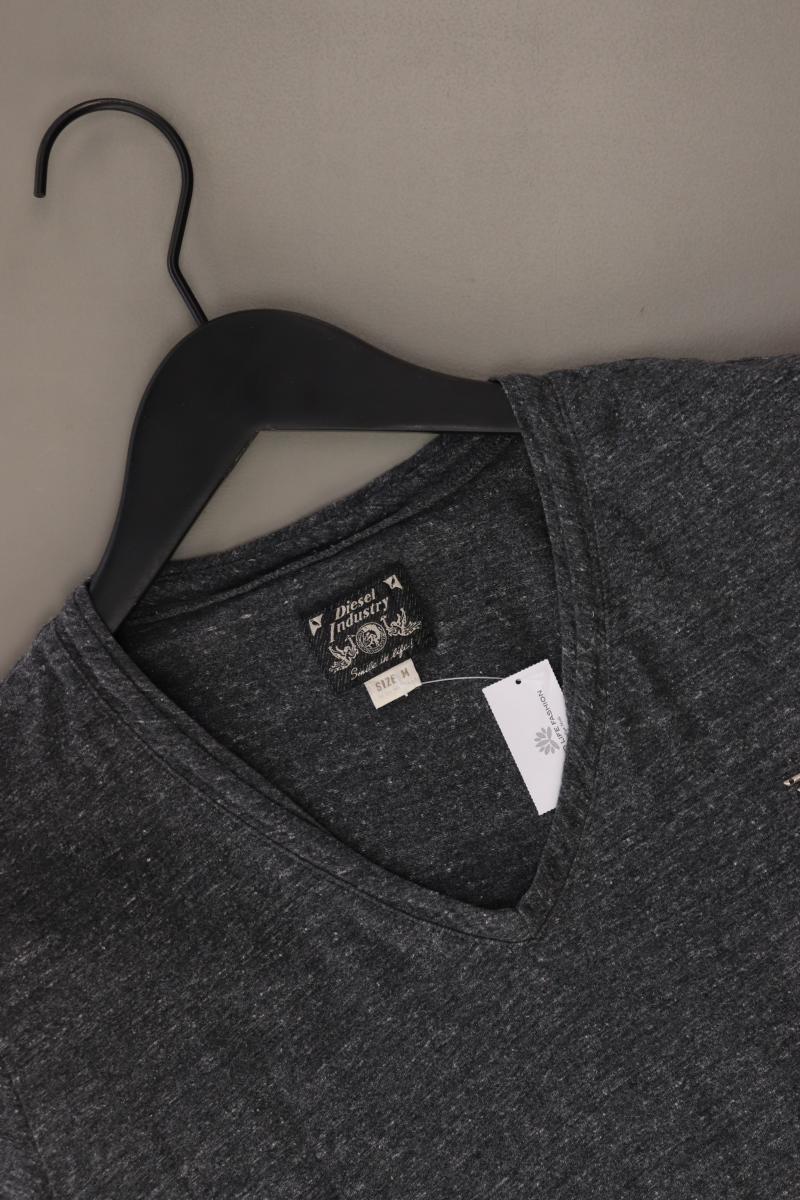 Diesel Shirt mit V-Ausschnitt Gr. M Kurzarm grau aus Baumwolle - Image 3