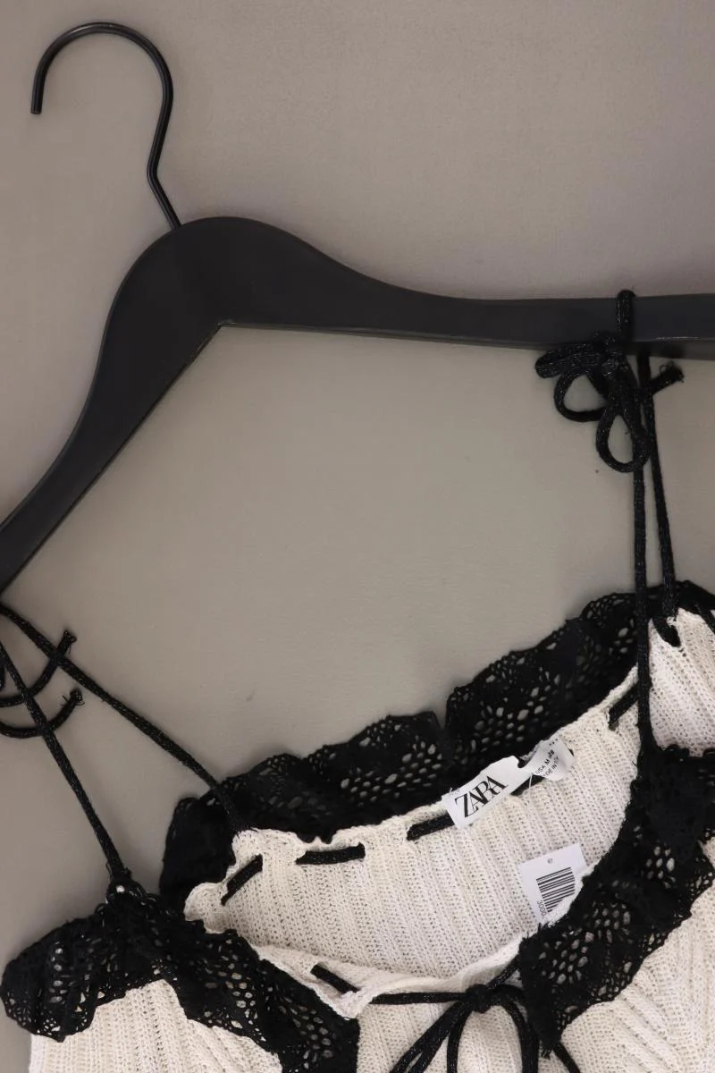 Zara Stricktop Gr. M creme aus Viskose - Image 3