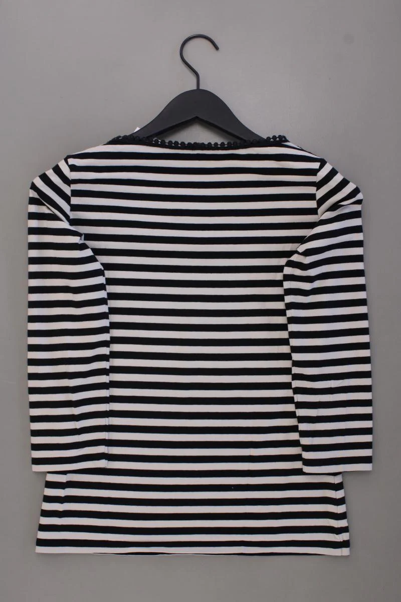 Weekend Max Mara Ringelshirt Gr. M gestreift 3/4 Ärmel schwarz aus Baumwolle - Image 3