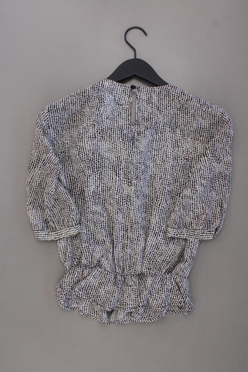 Elisabetta Franchi Schluppenbluse Gr. IT 42 (S) Kurzarm grau aus Seide - Image 3