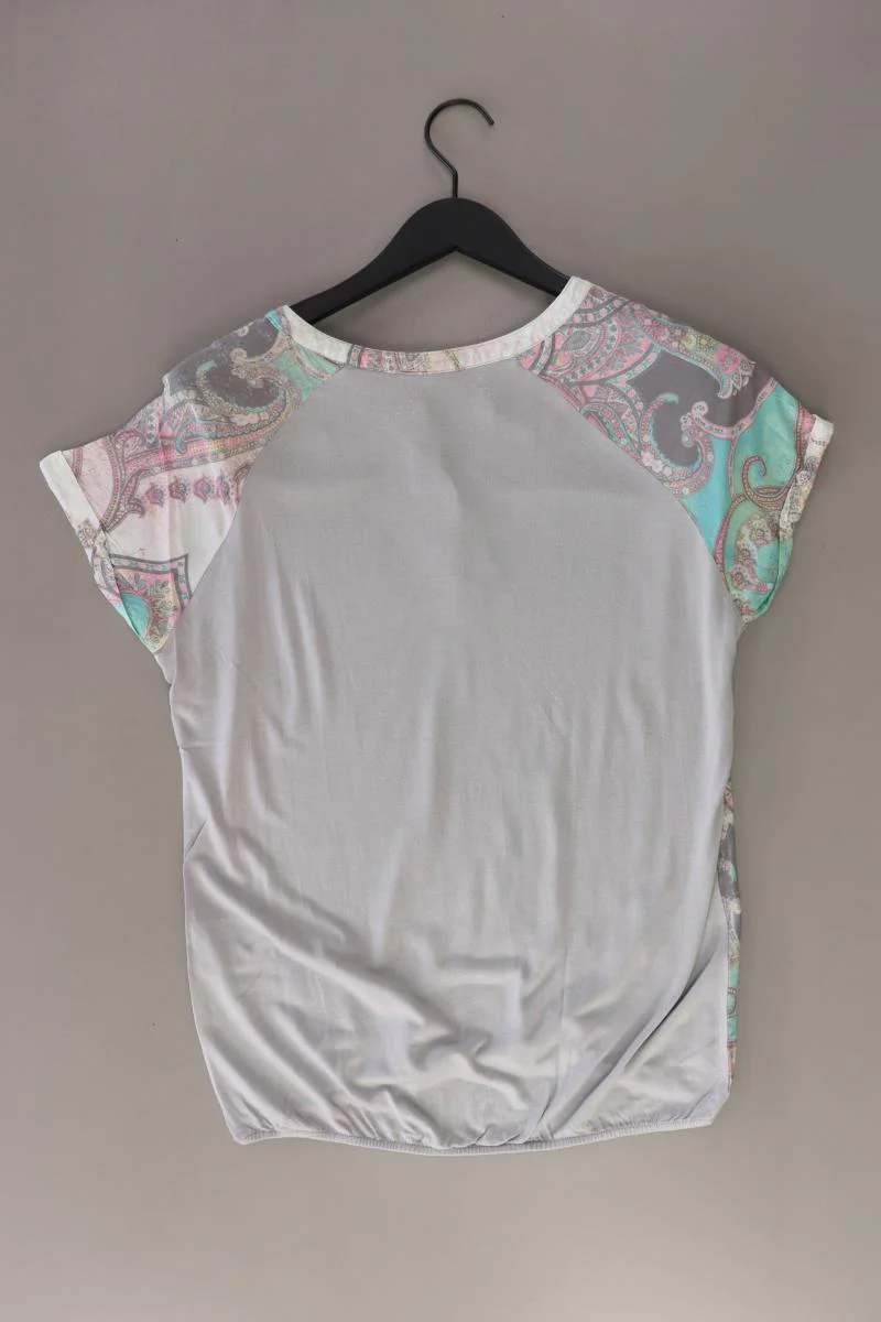 Street One Kurzarmbluse Gr. 38 mit Paisleymuster grau aus Viskose - Image 2