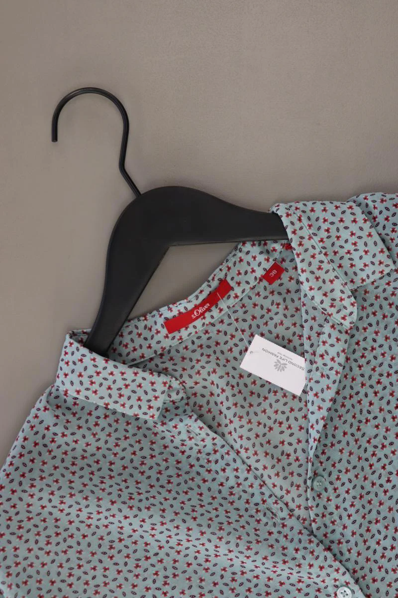 s.Oliver Langarmbluse Gr. 38 blau aus Polyester - Image 3
