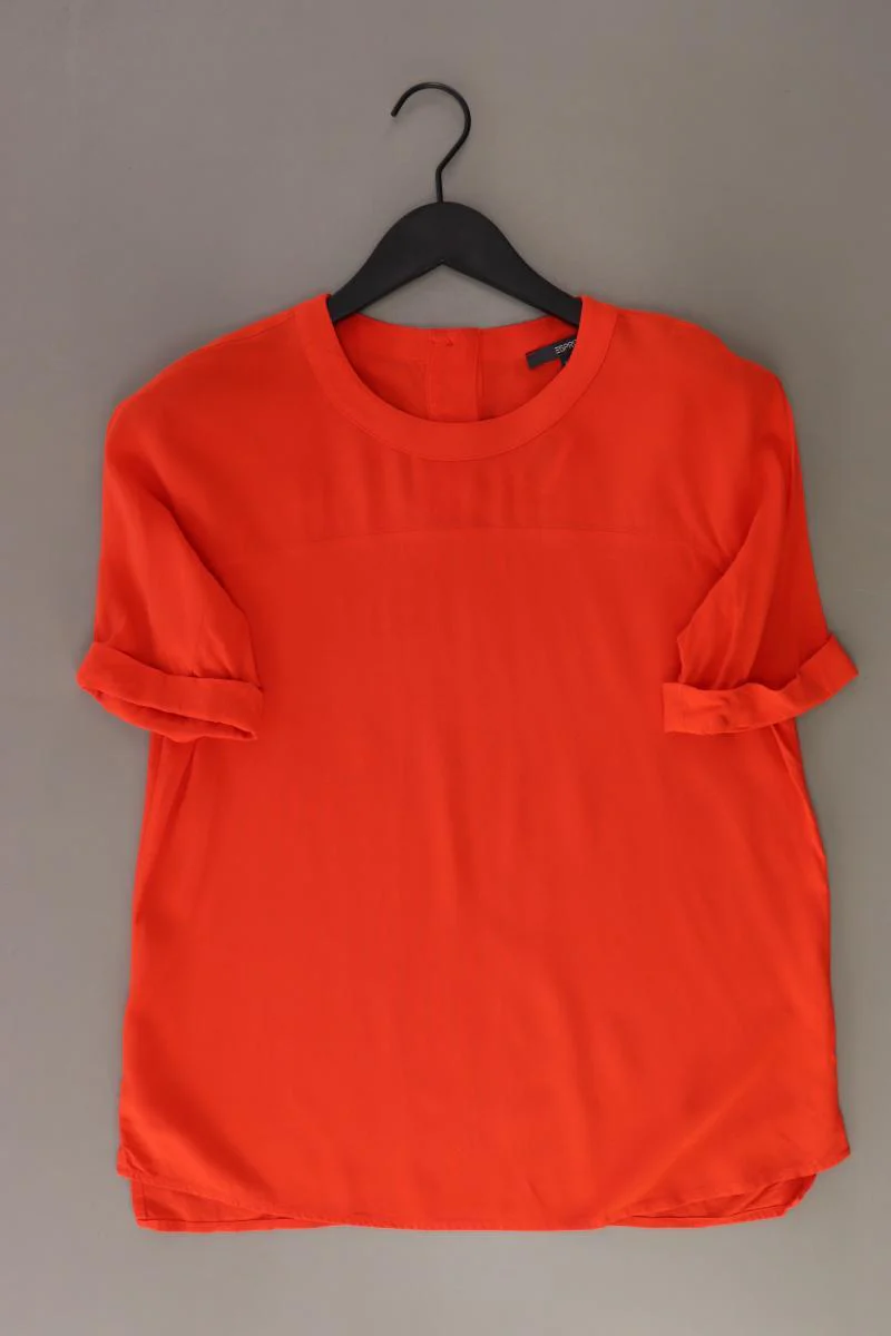 Esprit Kurzarmbluse Gr. 36 orange