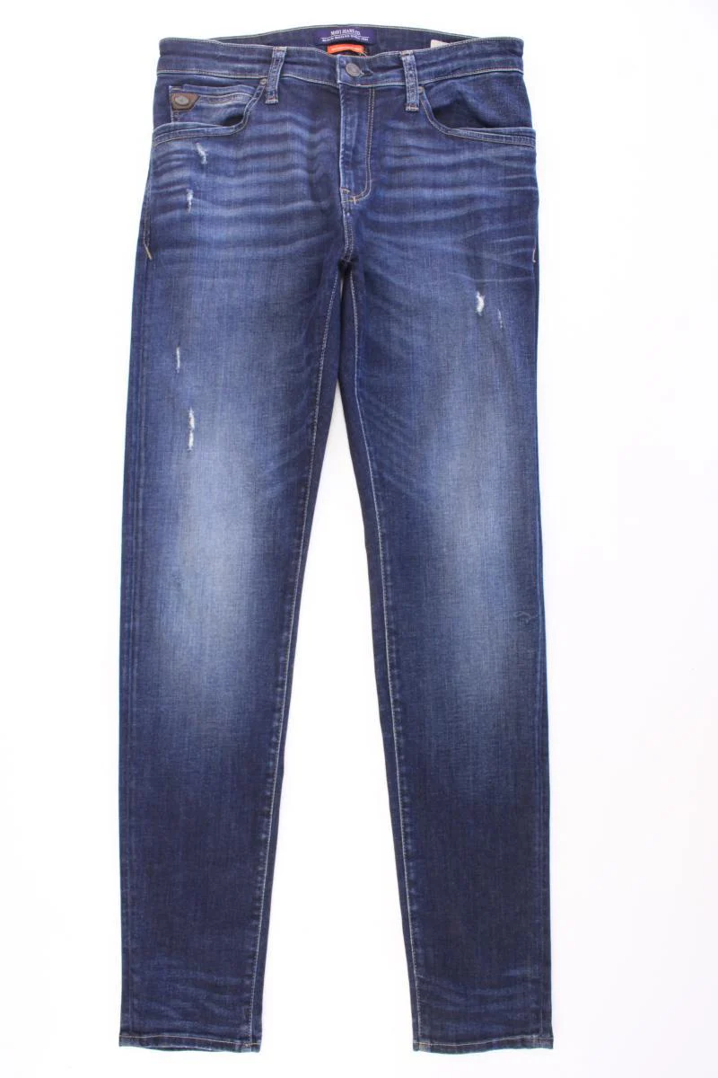 Mavi Skinny Jeans für Herren Gr. W34/L34 Modell James blau aus Baumwolle