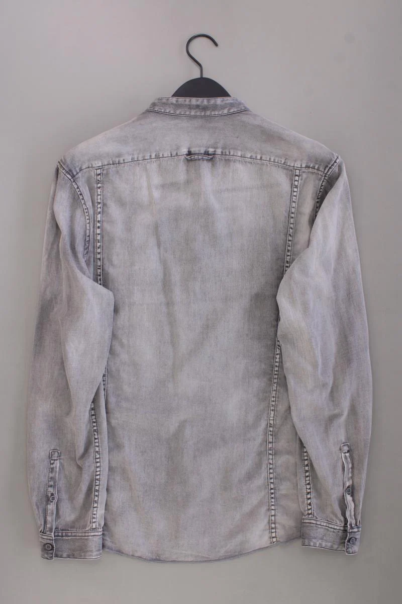 Drykorn Jeanshemd für Herren Gr. L neuwertig Langarm grau aus Baumwolle - Image 3