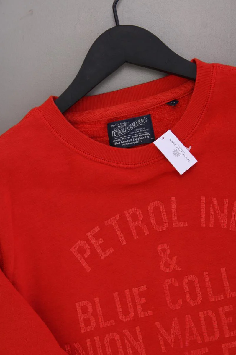 Petrol Industries Langarmpullover für Herren Gr. L orange aus Baumwolle - Image 2
