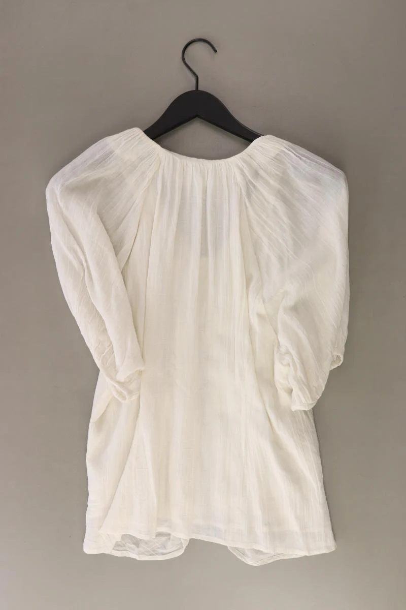 minus Regular Bluse Gr. 40 Weite Ärmel creme aus Baumwolle - Image 2