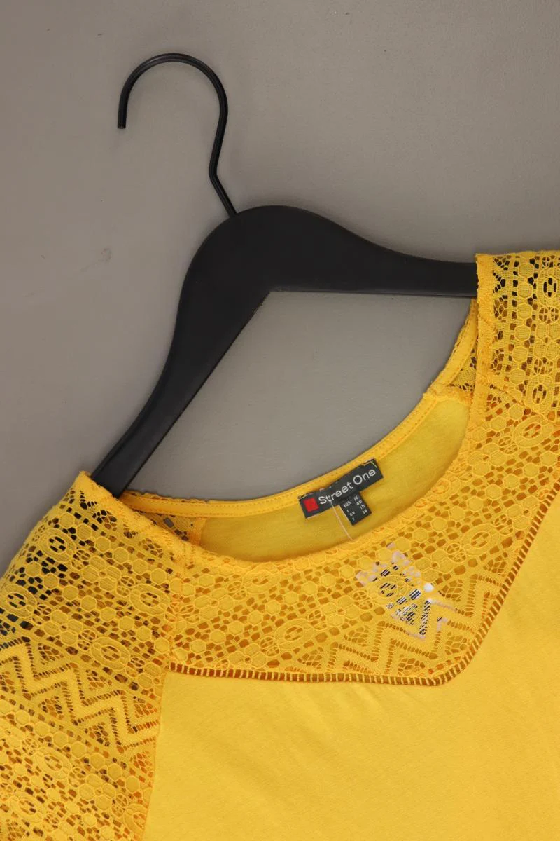 Street One T-Shirt Gr. 36 Kurzarm gelb - Image 3