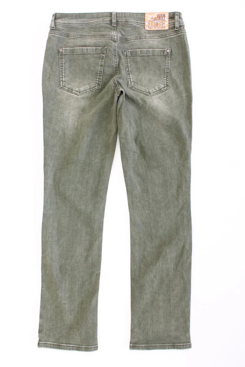 Street One Skinny Jeans Gr. W28/L30 olivgrün aus Baumwolle - Image 3