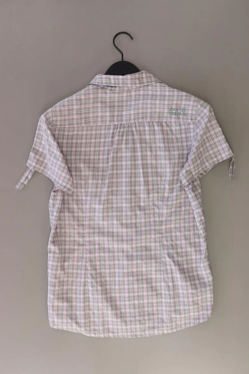 Jack Wolfskin Karobluse Gr. M kariert Kurzarm grün aus Polyester - Image 2