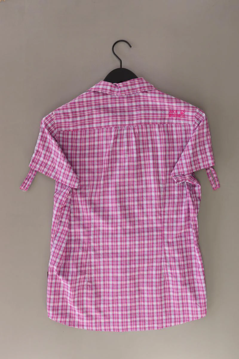 Jack Wolfskin Karobluse Gr. M kariert Kurzarm pink aus Polyester - Image 2