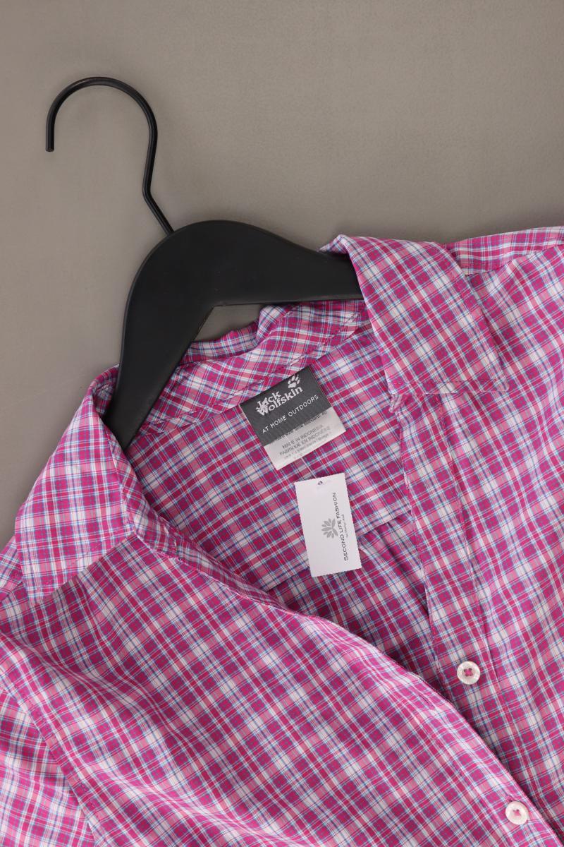 Jack Wolfskin Karobluse Gr. M kariert Kurzarm pink aus Polyester - Image 3