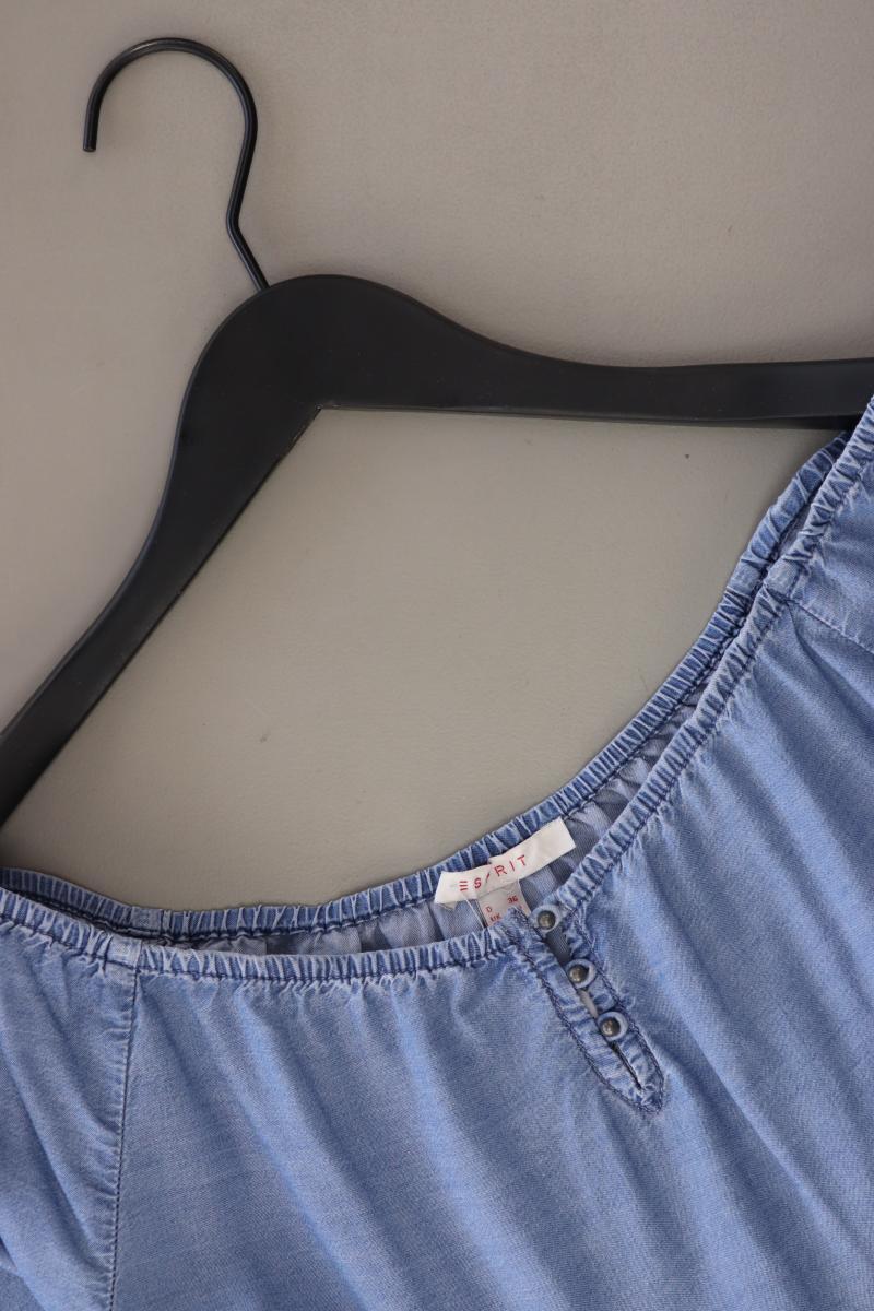 Esprit Regular Bluse Gr. 36 3/4 Ärmel mit Carmen-Ausschnitt blau aus Lyocell - Image 3