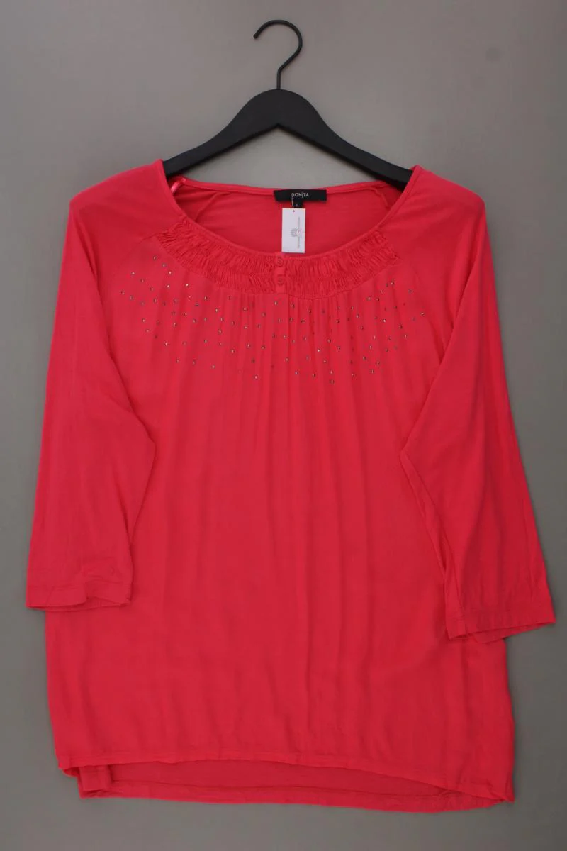 Bonita Oversize-Shirt Gr. XL 3/4 Ärmel pink aus Viskose