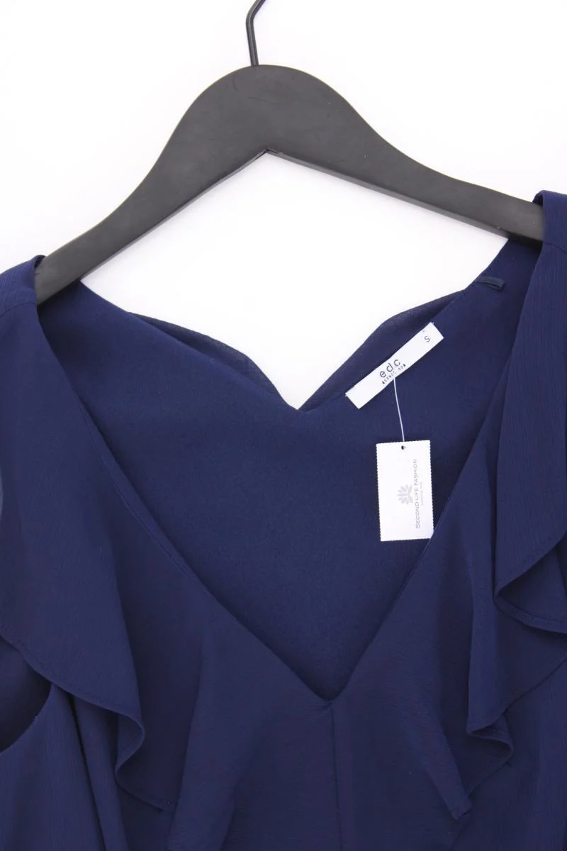edc by Esprit Chiffonbluse Gr. S neuwertig Ärmellos blau aus Polyester - Image 2