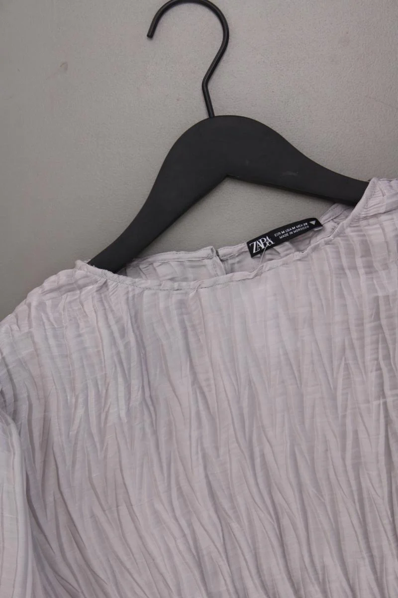 Zara Langarmbluse Gr. M grau aus Polyester - Image 2