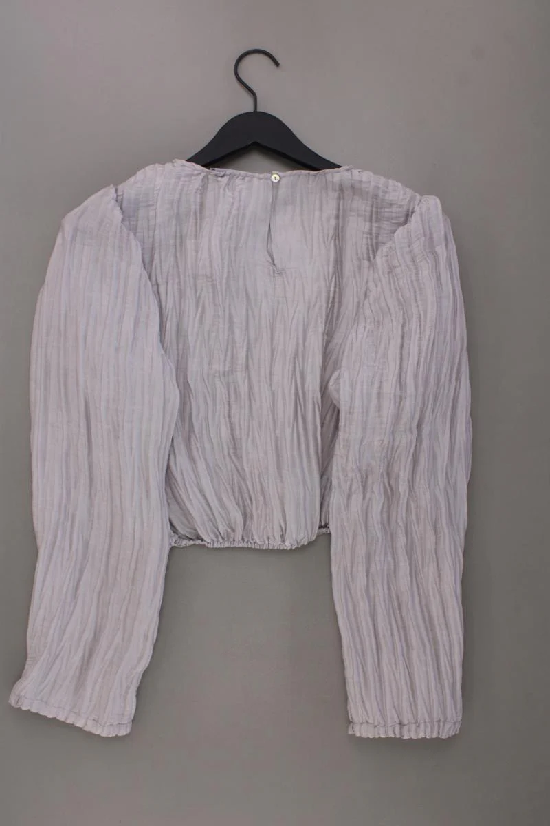 Zara Langarmbluse Gr. M grau aus Polyester - Image 3