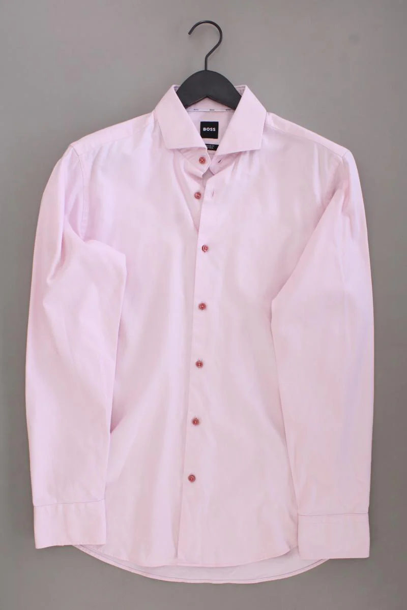 BOSS by Hugo Boss Langarmhemd für Herren Gr. Hemdgröße 40 rosa