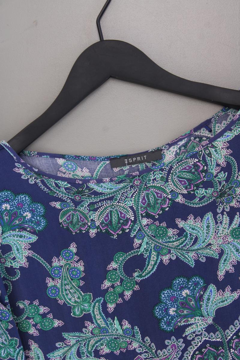 Esprit Langarmbluse Gr. 42 mit Paisleymuster blau - Image 2