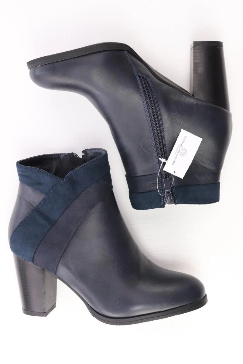 City Line Stiefeletten Gr. 36 neuwertig blau aus Kunstleder - Image 2