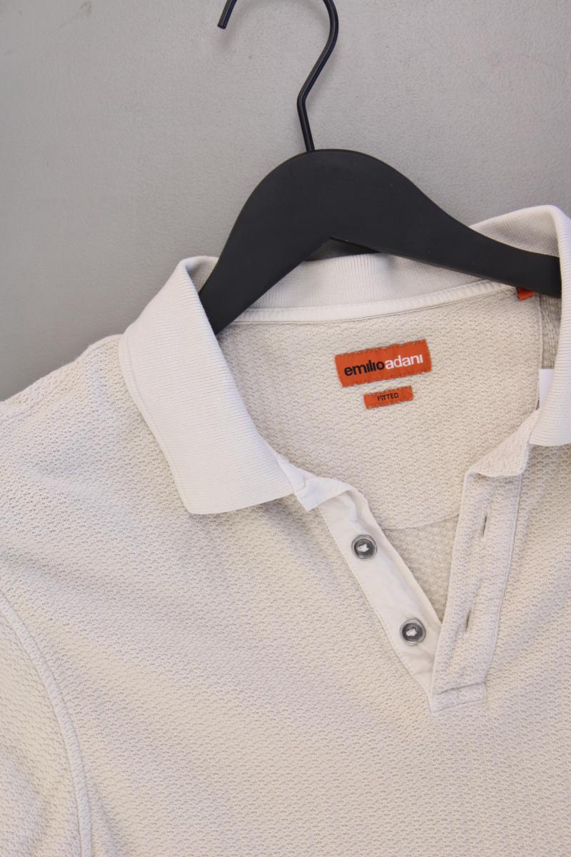 Emilio Adani Poloshirt für Herren Gr. M Kurzarm creme aus Baumwolle - Image 2