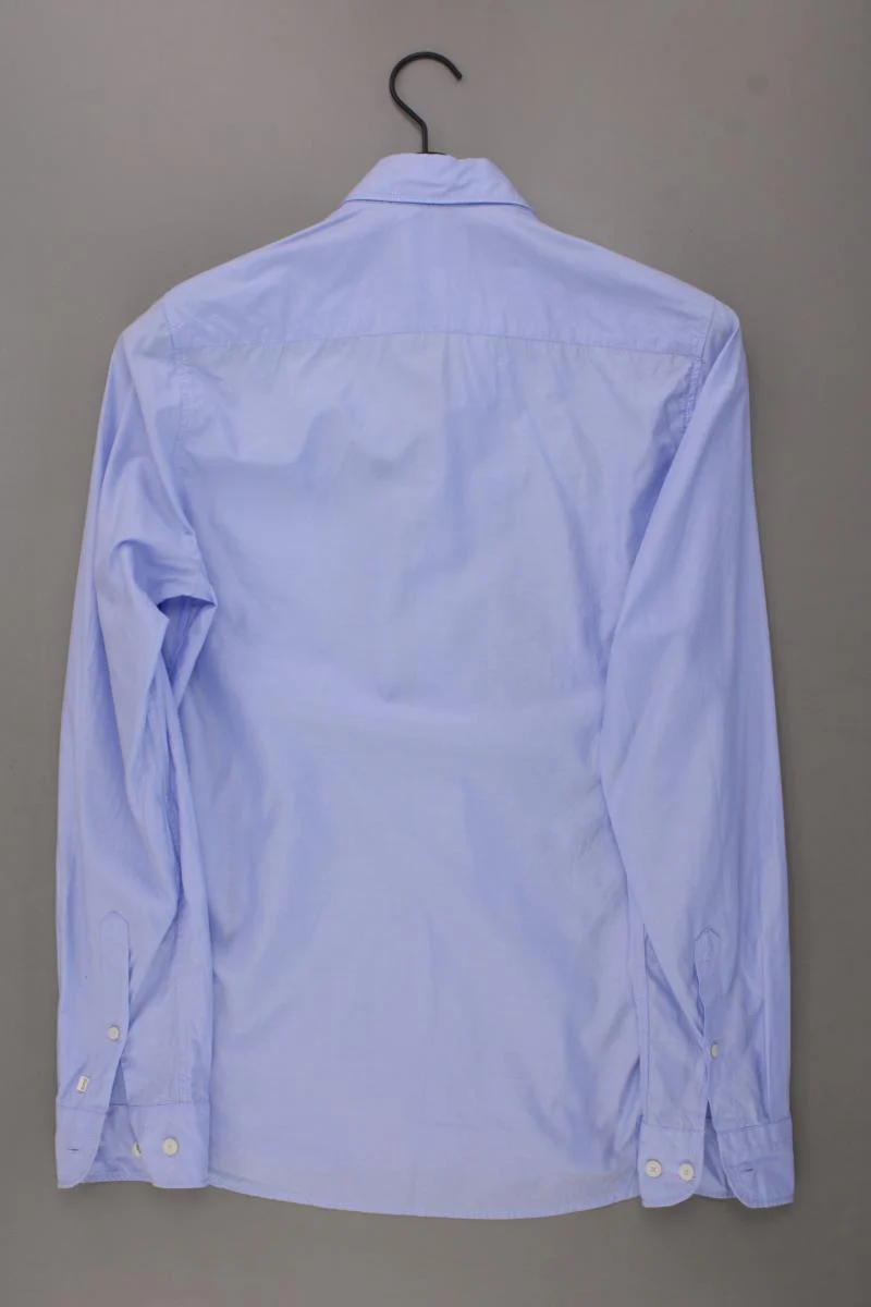 Pure Hatico Langarmhemd für Herren Gr. S blau aus Baumwolle - Image 3