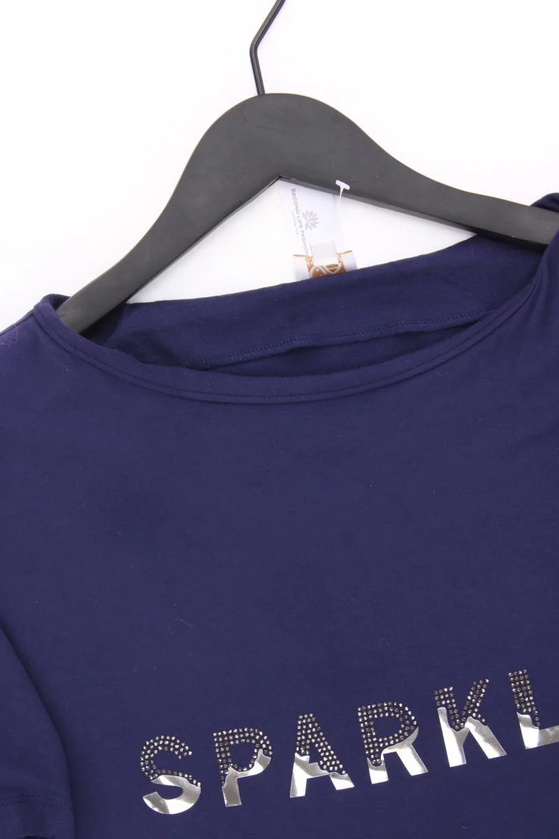VA Milano T-Shirt Gr. 40 Kurzarm blau aus Viskose - Image 2