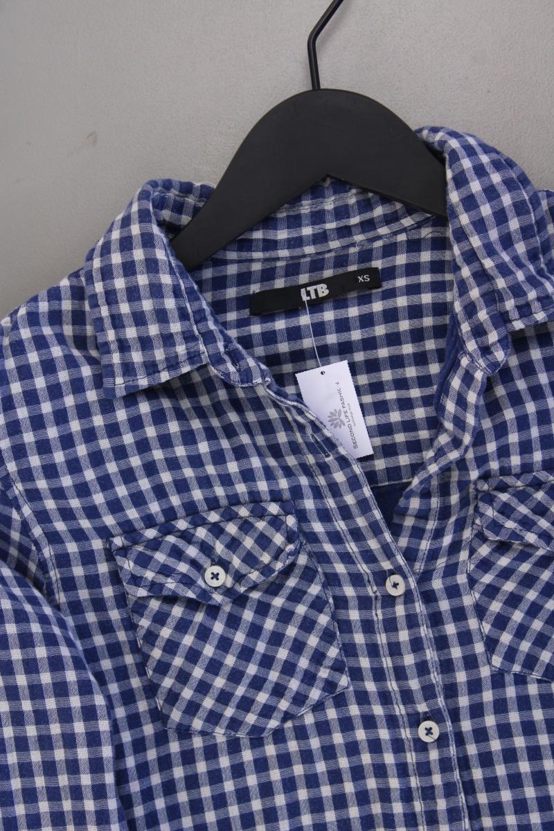 LTB Karobluse Gr. XS kariert Langarm blau - Image 2